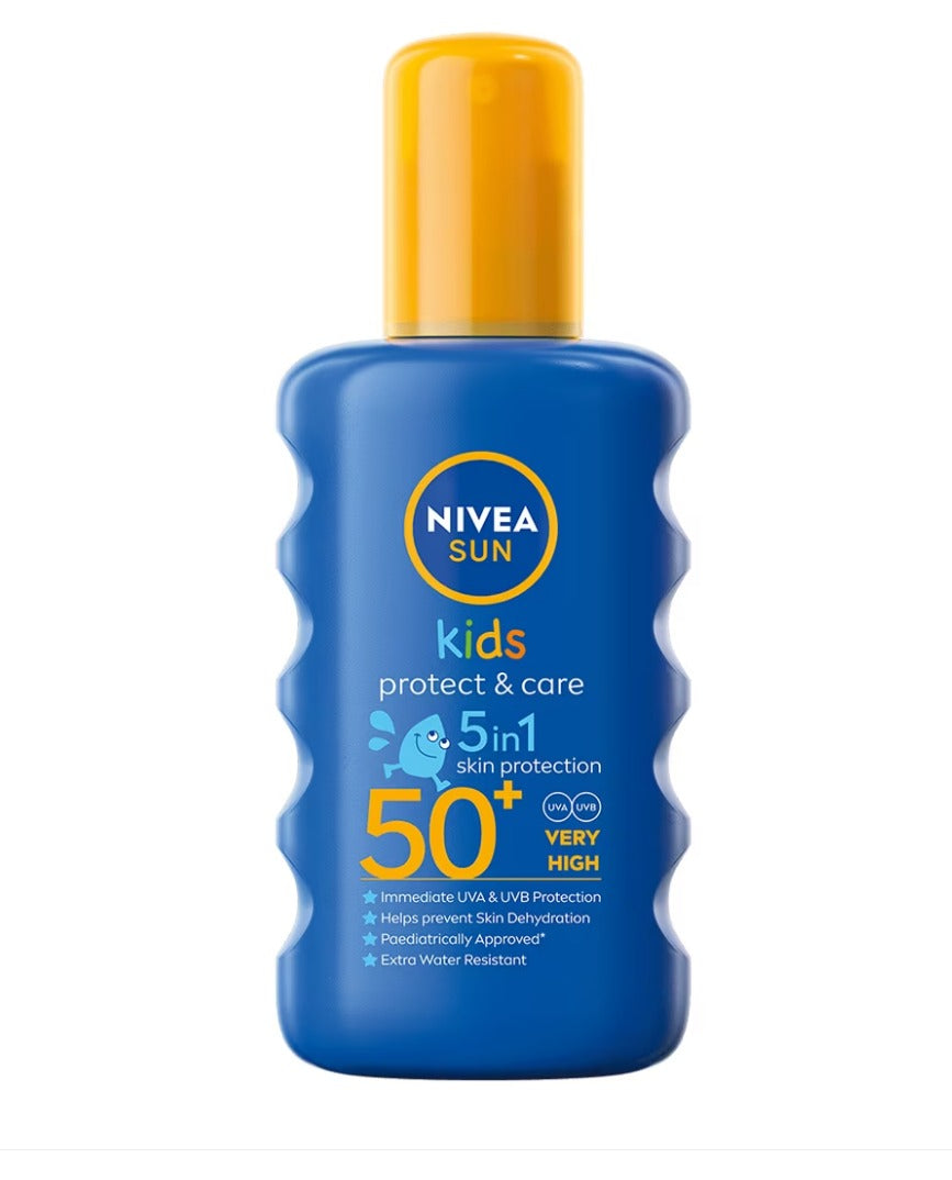 Nivea | Sun Kids Protect & Care 5in1 Spray cu Protectie Solara pentru Copii SPF 50+ | 200 ml